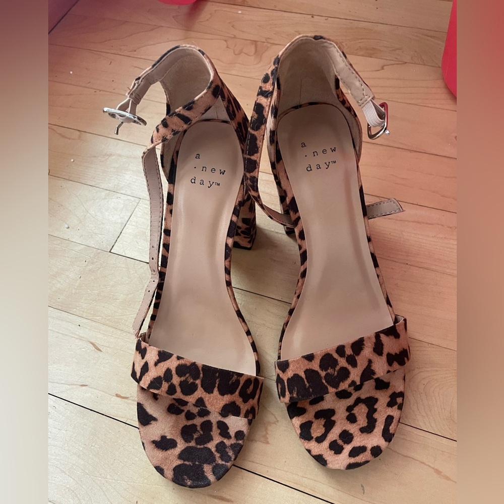A New Day Animal Print Heeled Sandals